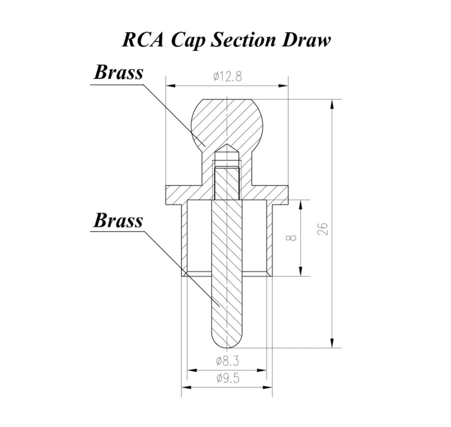  high quality goods gilding RCA shield cap input short . noise measures Jack protection 2 piece set 