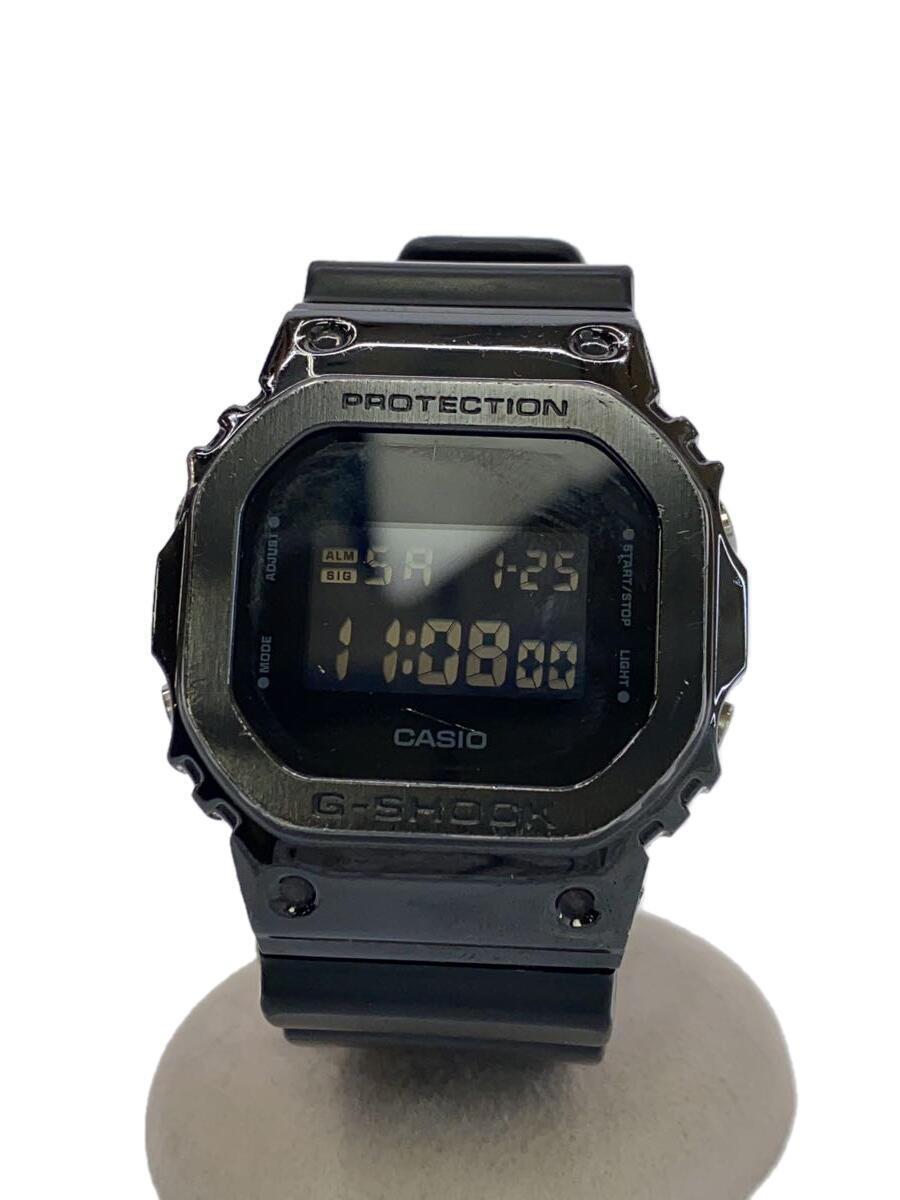 CASIO◆クォーツ腕時計・G-SHOCK/デジタル/BLK/BLK/GM-5600B-1JF/カシオ