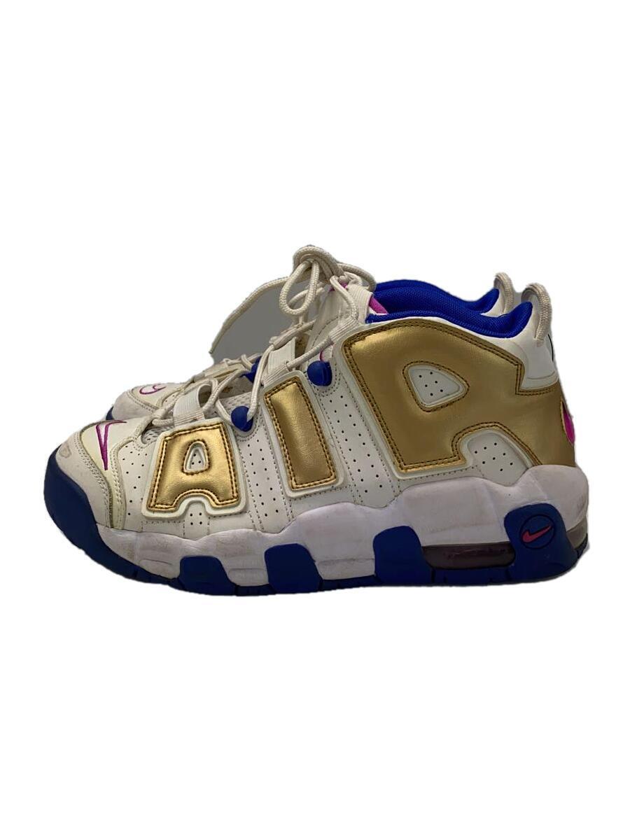 NIKE◆AIR MORE UPTEMPO (GS)/エアモアアップテンポ/ホワイト/415082-106/25cm/WHT