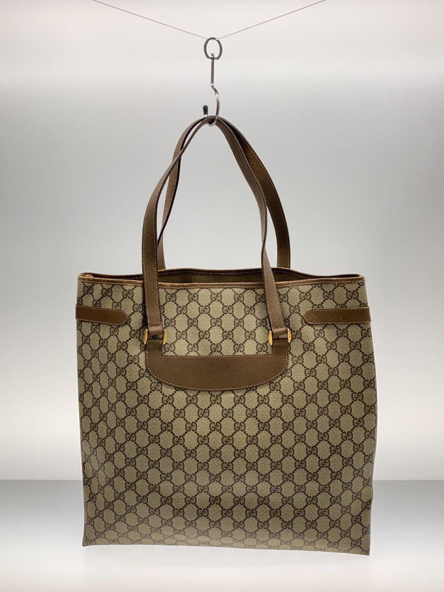 GUCCI◆トートバッグ/-/BEG/総柄/グッチ/状態考慮/39．02．061_画像3