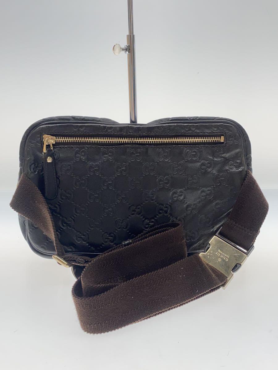 GUCCI* waist bag _ Guccisima / leather /BLK/246417