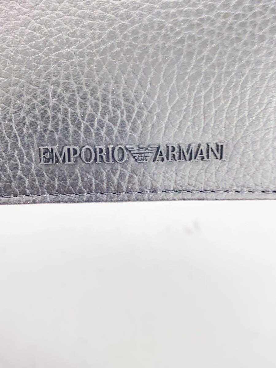 EMPORIO ARMANI◆カードケース/レザー/BLK/メンズ_画像3