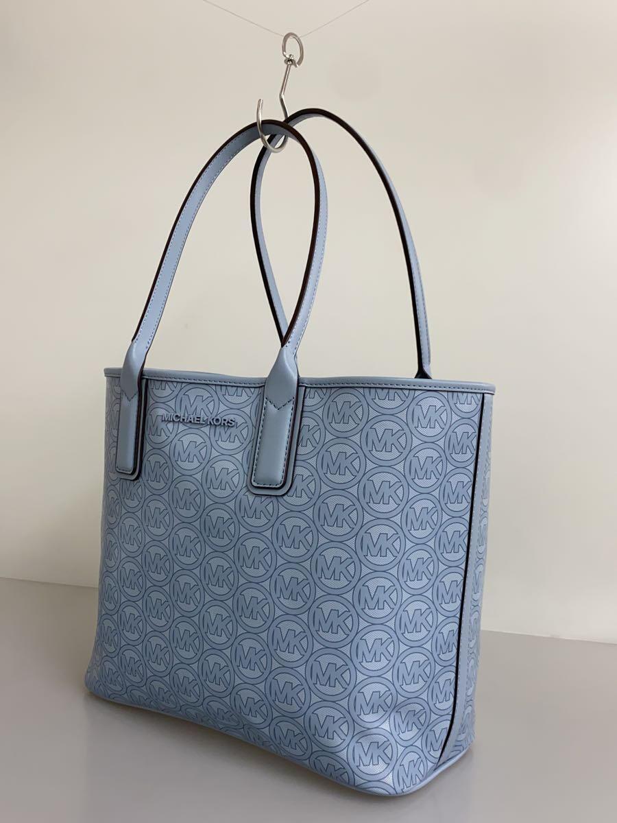 MICHAEL KORS◆トートバッグ/PVC/BLU/総柄/35H1T2JT2C_画像2