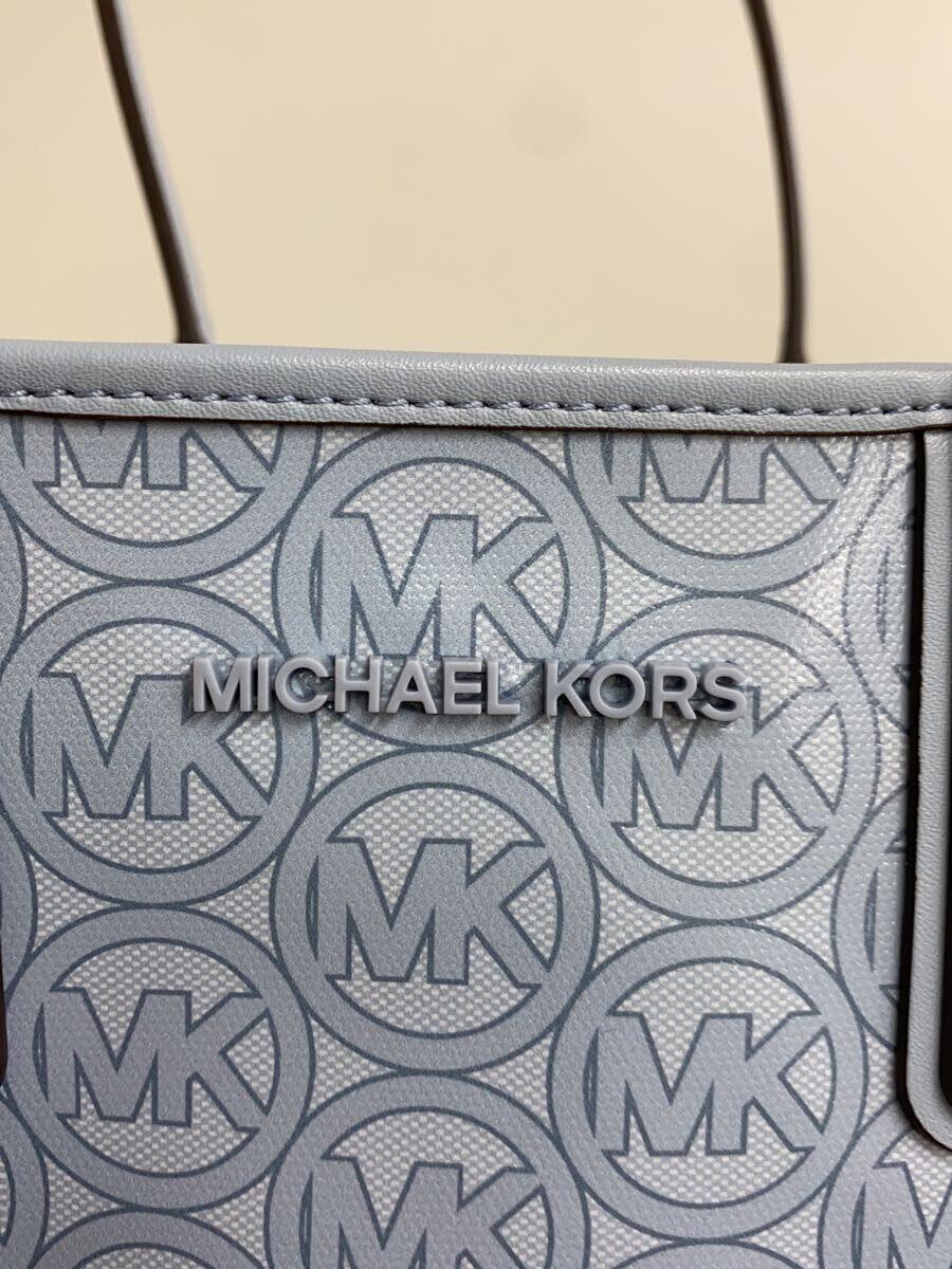 MICHAEL KORS◆トートバッグ/PVC/BLU/総柄/35H1T2JT2C_画像5