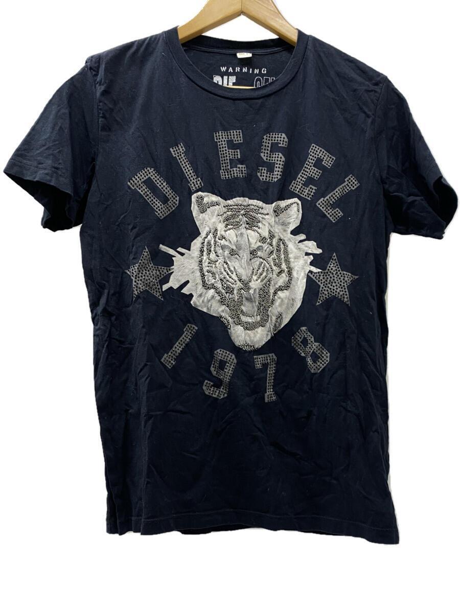 DIESEL◆Tシャツ/S/コットン/BLK/プリント_画像1