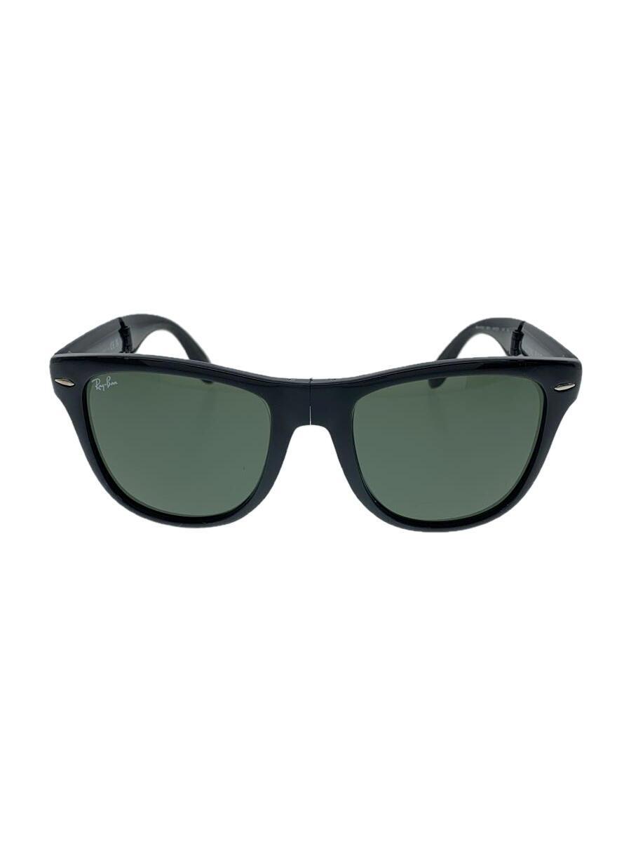 Ray-Ban◆サングラス/ウェリントン/プラスチック/BLK/GRN/メンズ/rb4105