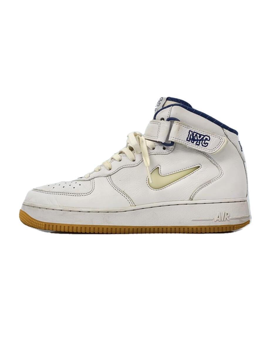 NIKE◆AIR FORCE 1 MID QS_エア フォース 1 ミッド QS/28.5cm/WHT