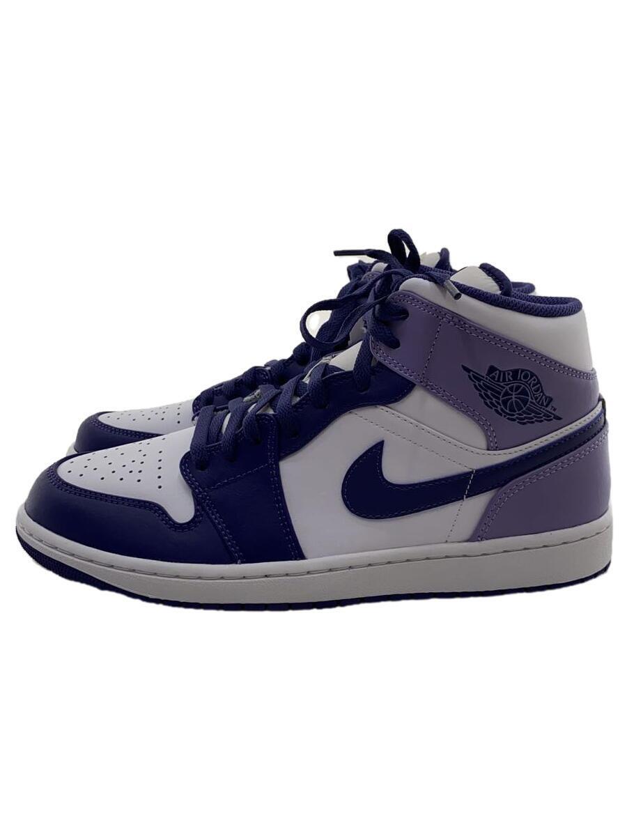 NIKE◆AIR JORDAN 1 MID SKY_エア ジョーダン 1 ミッド SKY/28cm/WHT