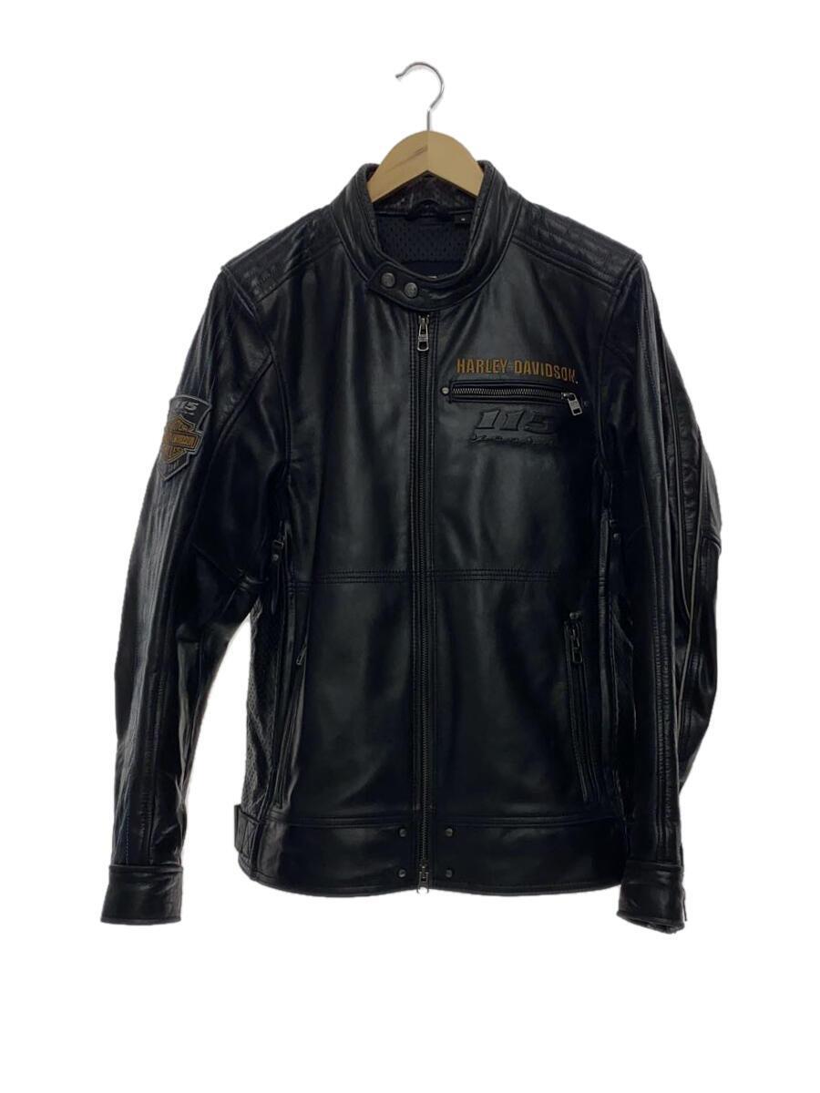 HARLEY DAVIDSON◆シングルライダースジャケット/M/レザー/BLK/98000-18VM/VT_画像1