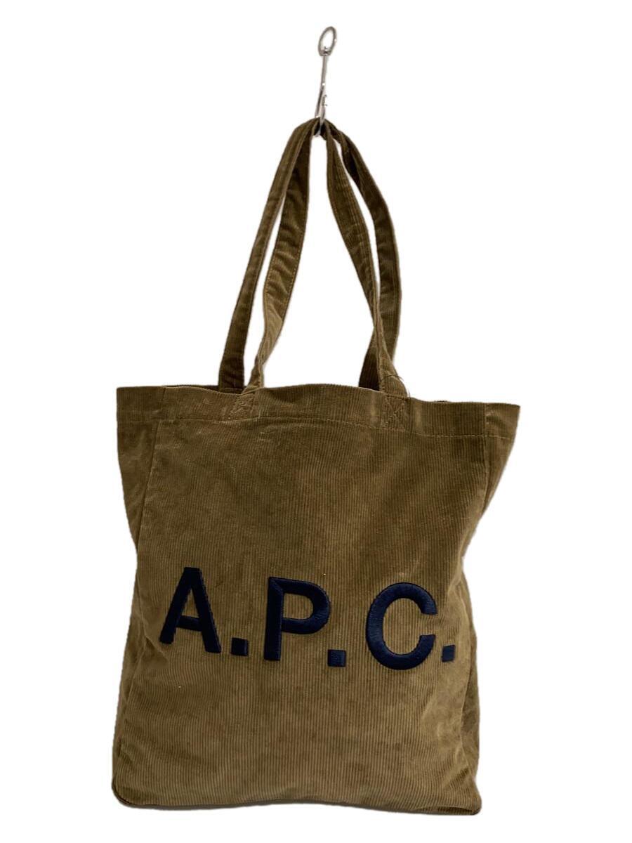 A.P.C.◆23AW/tote lou/COGXC/トートバッグ/コーデュロイ/BRW/M61442