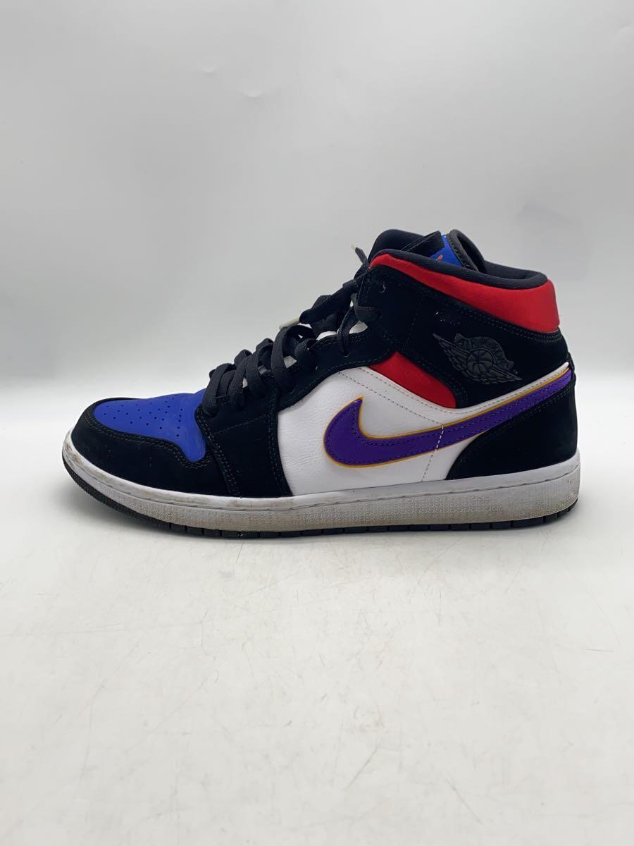 NIKE◆AIR JORDAN 1 MID SE/エアジョーダン1ミッドSE/ブラック/852542-005/28cm/B