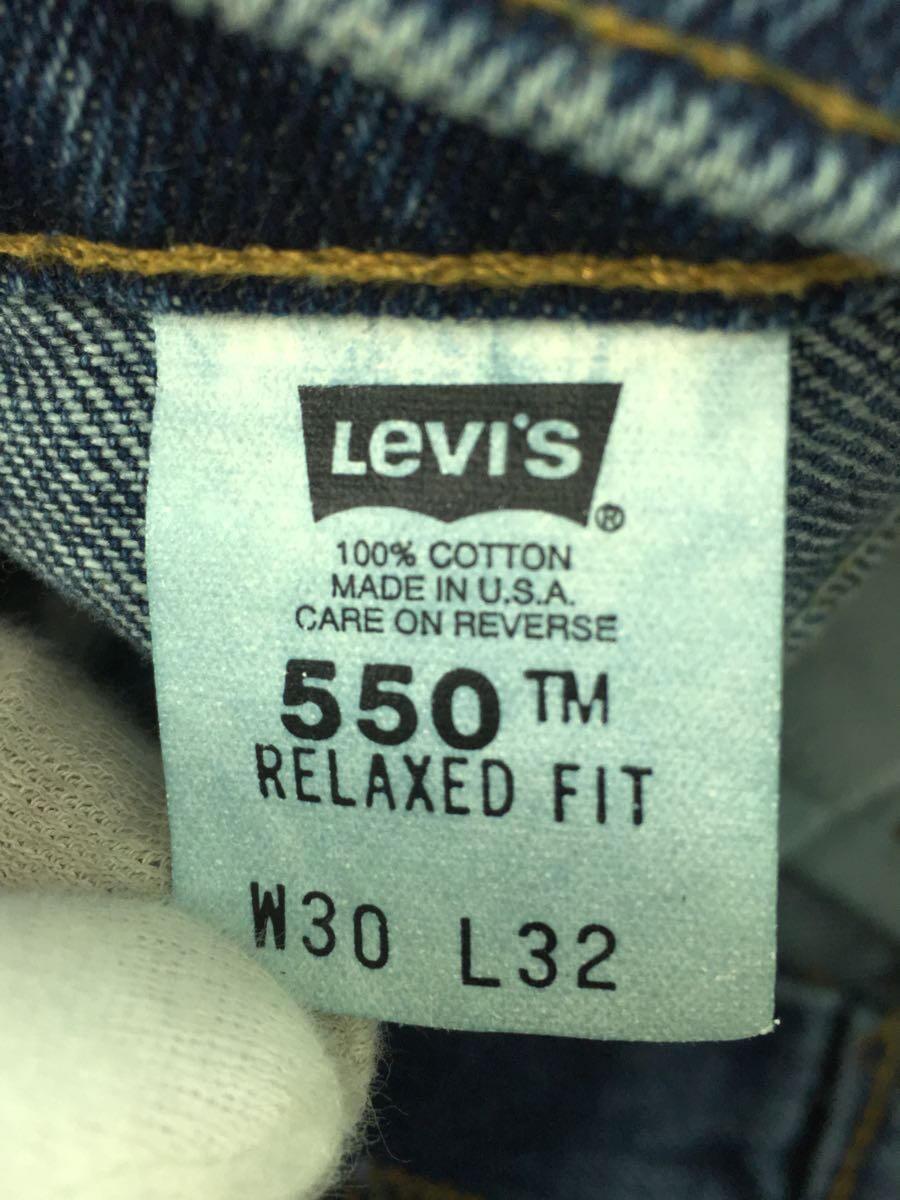 Levi’s◆Lot550 90s_オレンジタブ_ボトム/30/コットン/IDG/40550-0310_画像6