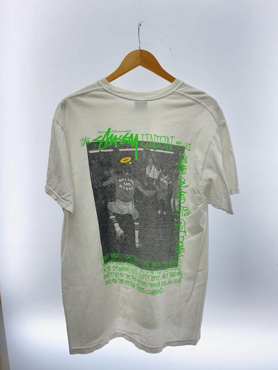 STUSSY◆ユニオン30周年/Tシャツ/L/コットン/WHT_画像2