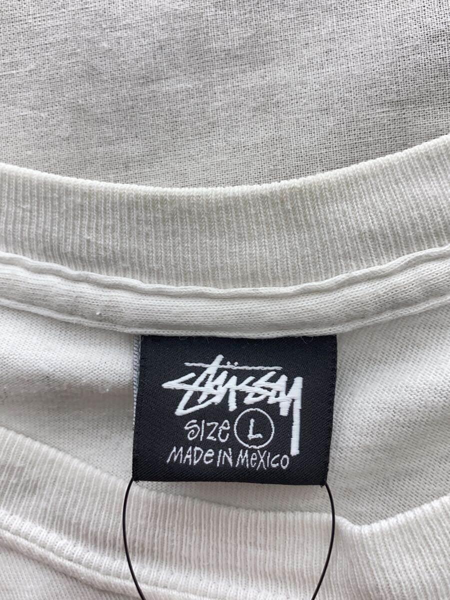 STUSSY◆ユニオン30周年/Tシャツ/L/コットン/WHT_画像3