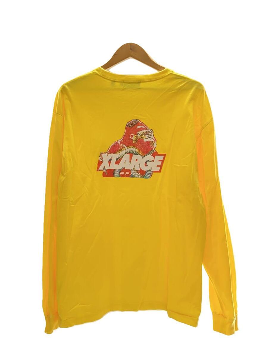 X-LARGE◆長袖Tシャツ/XL/コットン/YLW/01201136_画像2