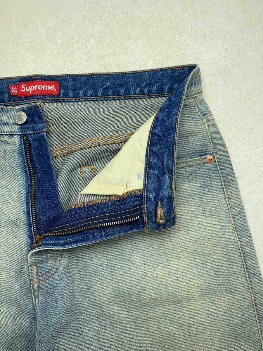 Supreme◆23SS/Baggy Denim Short/ショートパンツ/32/コットン/IDG_画像3