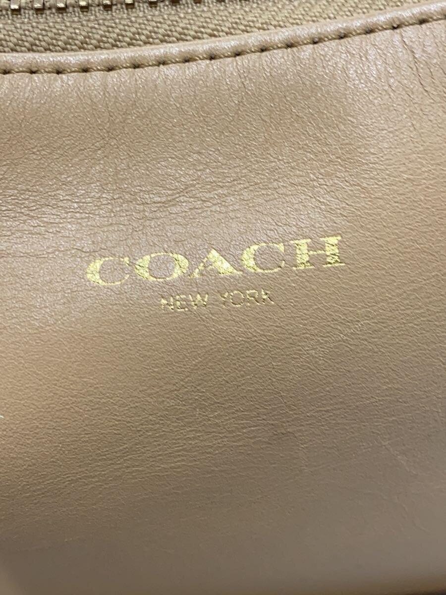 COACH◆ショルダーバッグ/レザー/BEG/22381_画像5