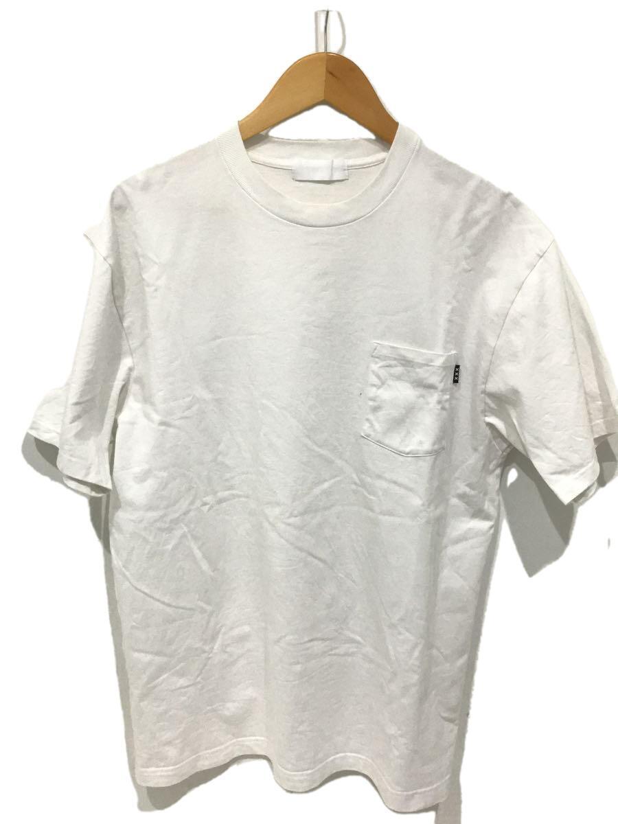 GOD SELECTION XXX◆ポケットTシャツ/L/コットン/ホワイト/XXX刺繍