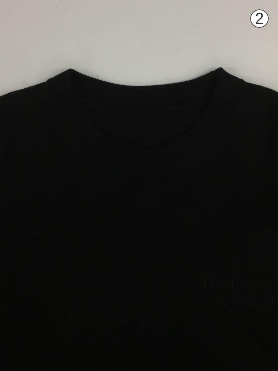 ENNOY◆長袖Tシャツ/XL/コットン/BLK/無地_画像7