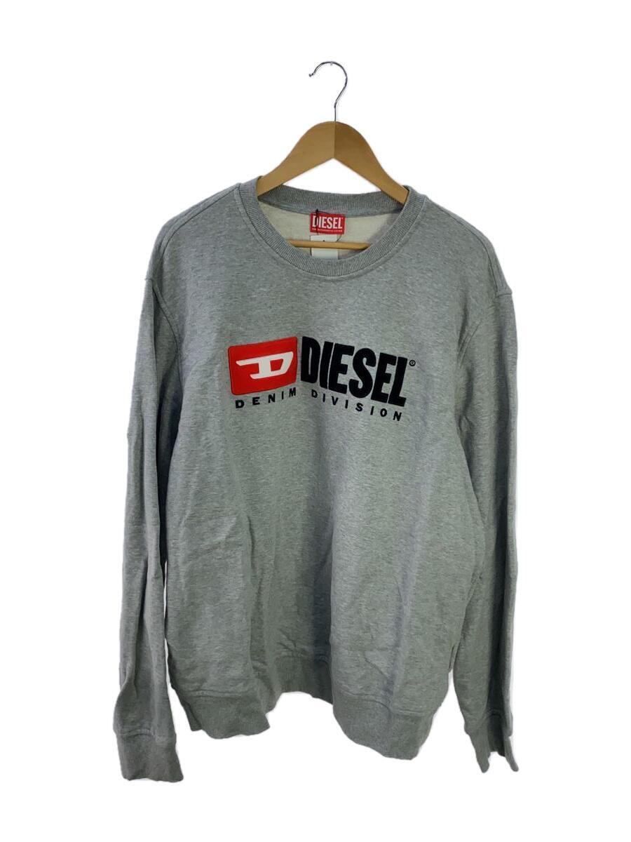 DIESEL◆スウェット/XXL/コットン/GRY/S-GINN-DIV