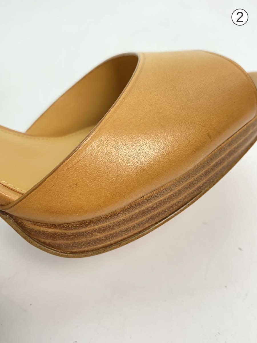 COACH*WEXWOOD SEMI MATTE CALF/ sandals /US9.5/ Camel / leather /A6947