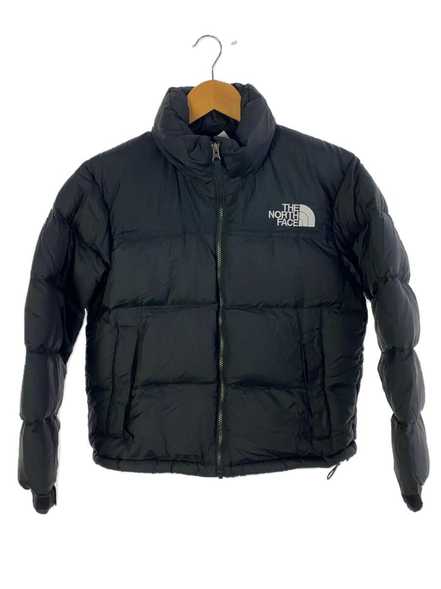 THE NORTH FACE◆SHORT NUPTSE JACKET_ショートヌプシジャケット/M/ポリエステル/BLK/無地