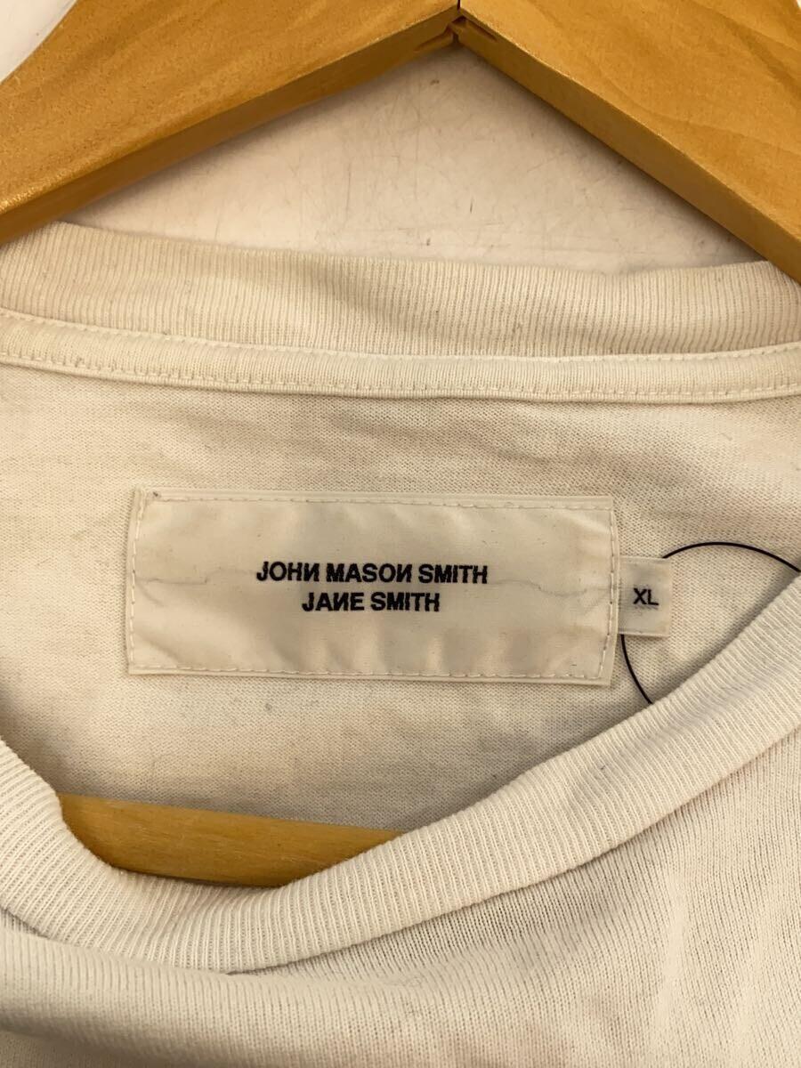 JOHN MASON SMITH◆Tシャツ/2000年製/シングルステッチ/XL/コットン/ホワイト_画像3
