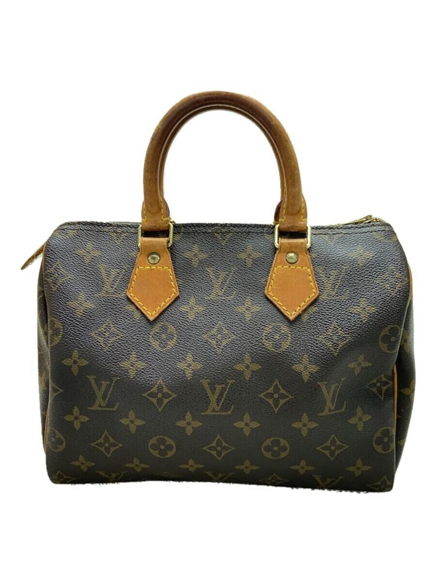 LOUIS VUITTON◆1)スピーディ25_モノグラム・キャンバス_BRW/PVC/BRW