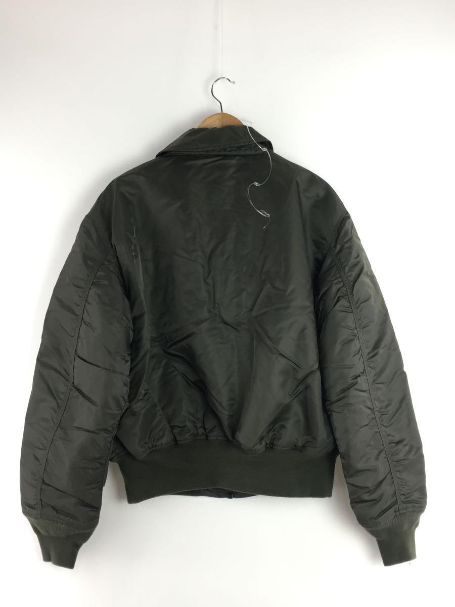 ALPHA INDUSTRIES◆フライトジャケット/XL/ナイロン/KHK/2030-476_画像2