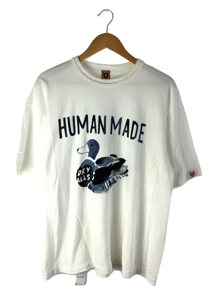 HUMAN MADE◆Tシャツ/XXL/コットン/ホワイト/HM25TE022