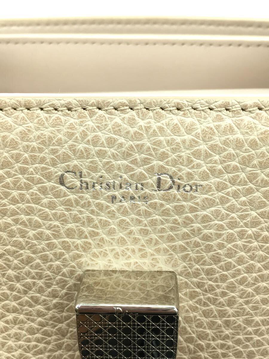 Christian Dior◆DIOREVER/ハンドバッグ/ショルダーバッグ/レザー/PNK/無地_画像5