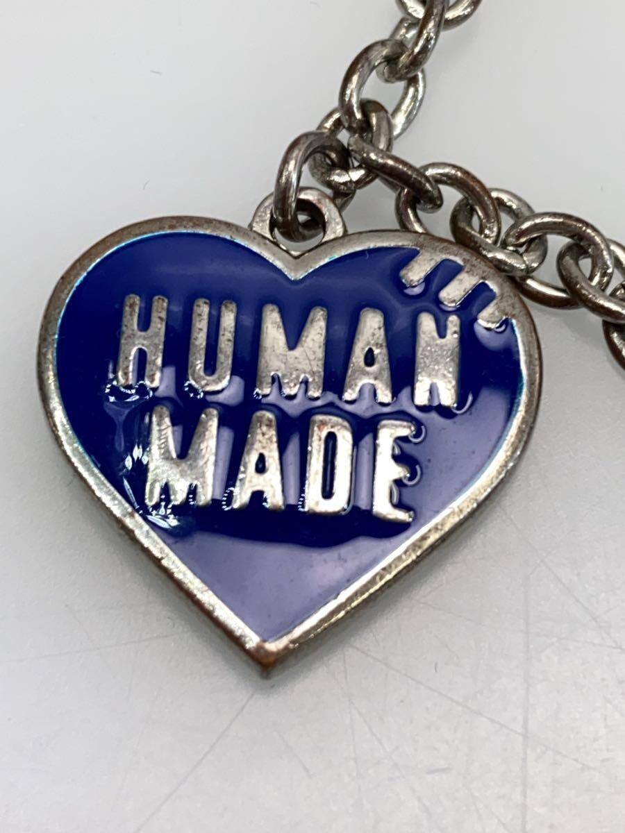 HUMAN MADE◆HEART NECKLACE Red&Blue(ハートネックレス)/SLV_画像4