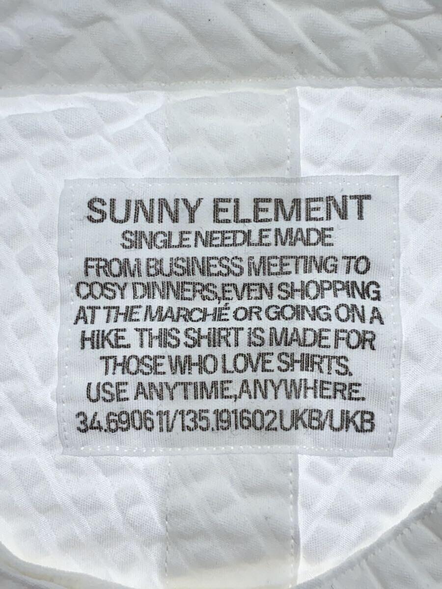 SUNNY ELEMENT/Psrk Shirt S/S/半袖シャツ/M/コットン/WHT_画像3