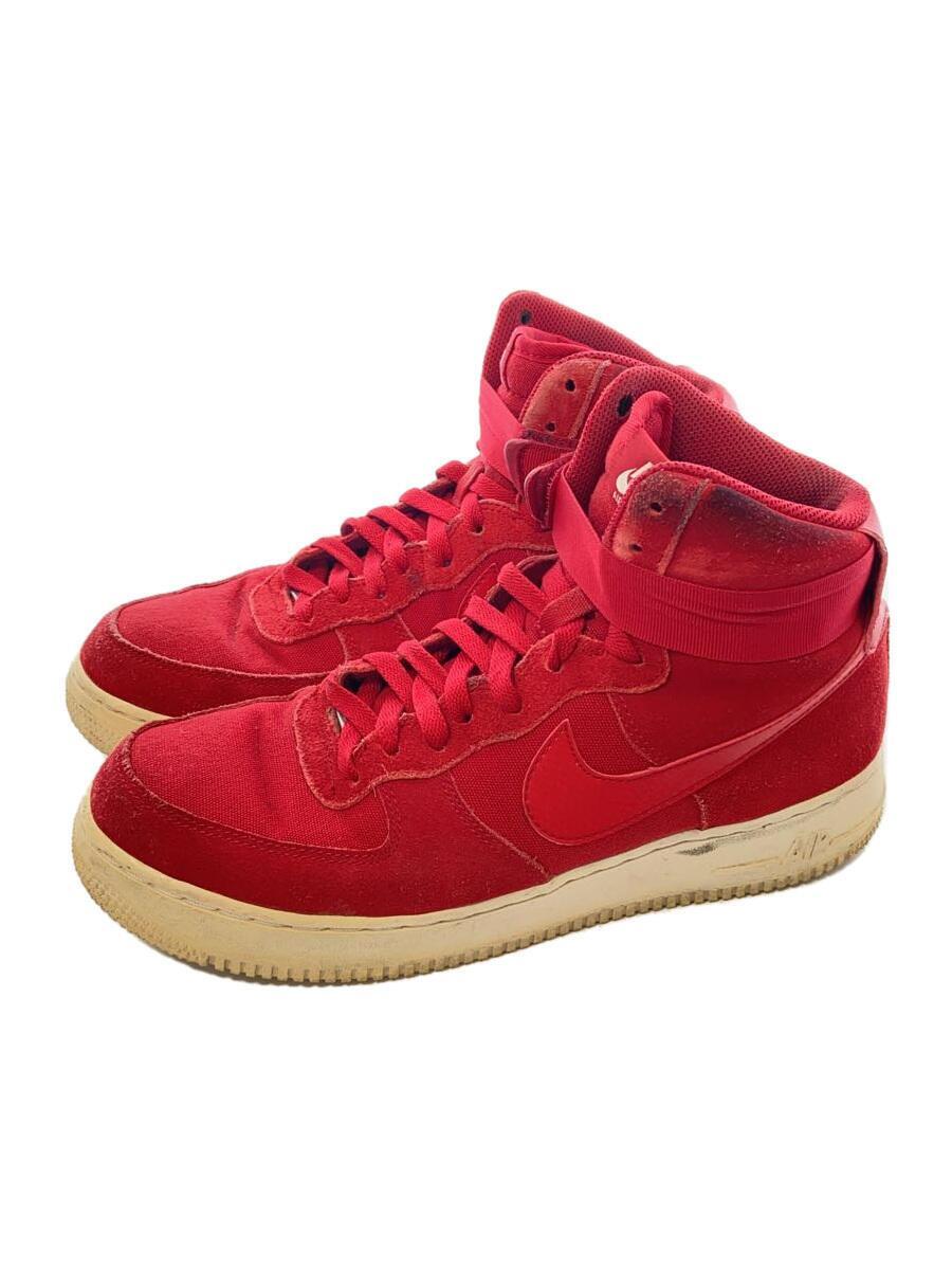 NIKE◆AIR FORCE 1 HIGH 07/エアフォースハイ/レッド/315121-604/27.5cm/RED_画像1