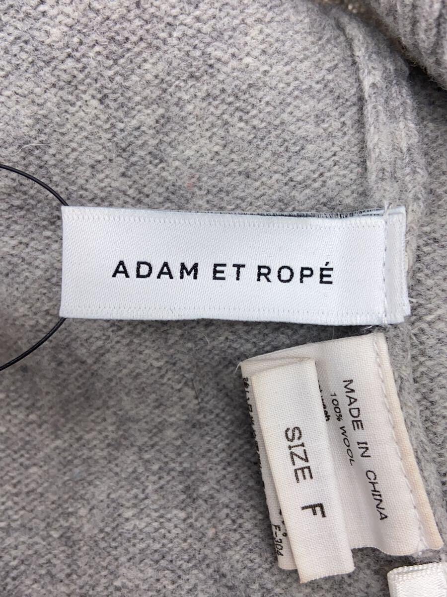 ADAM ET ROPE◆ウールクロップドタートルプルオーバーセーター(厚手)/FREE/ウール/GRY/無地/GAM-28270_画像3