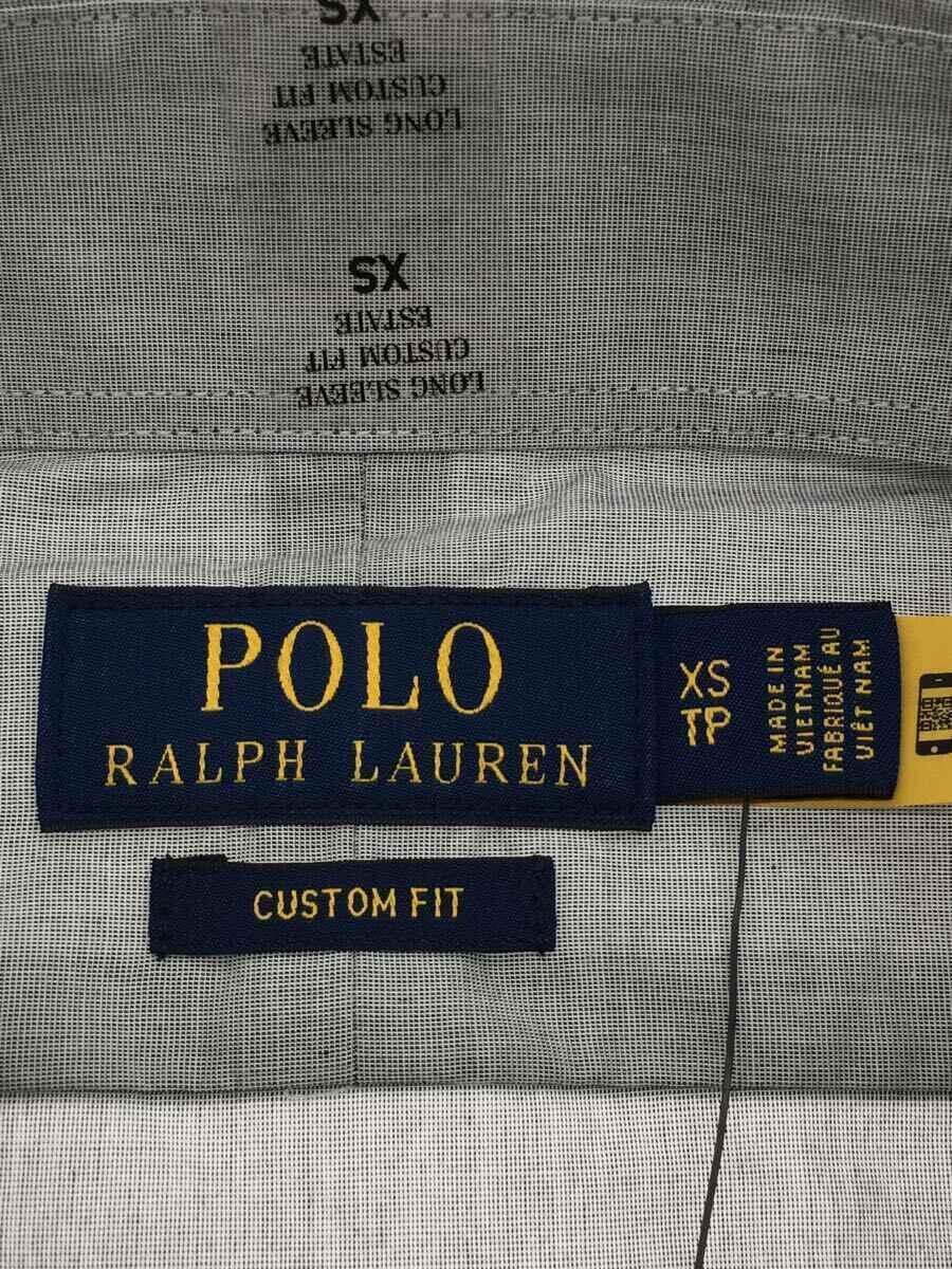 POLO RALPH LAUREN◆長袖シャツ/XS/コットン/グレー_画像3