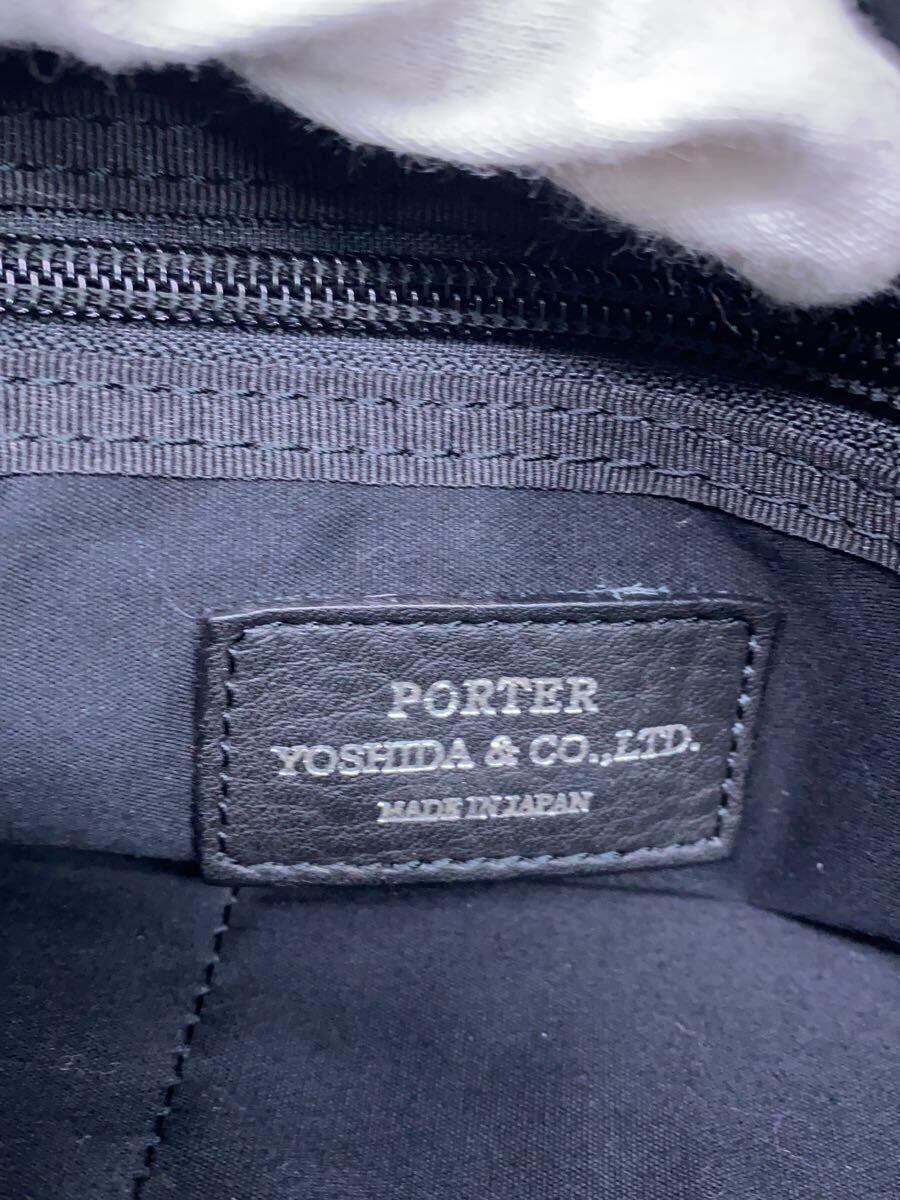 PORTER◆PORTER WITH/ポーチ/レザー/BLK/016-01078_画像5