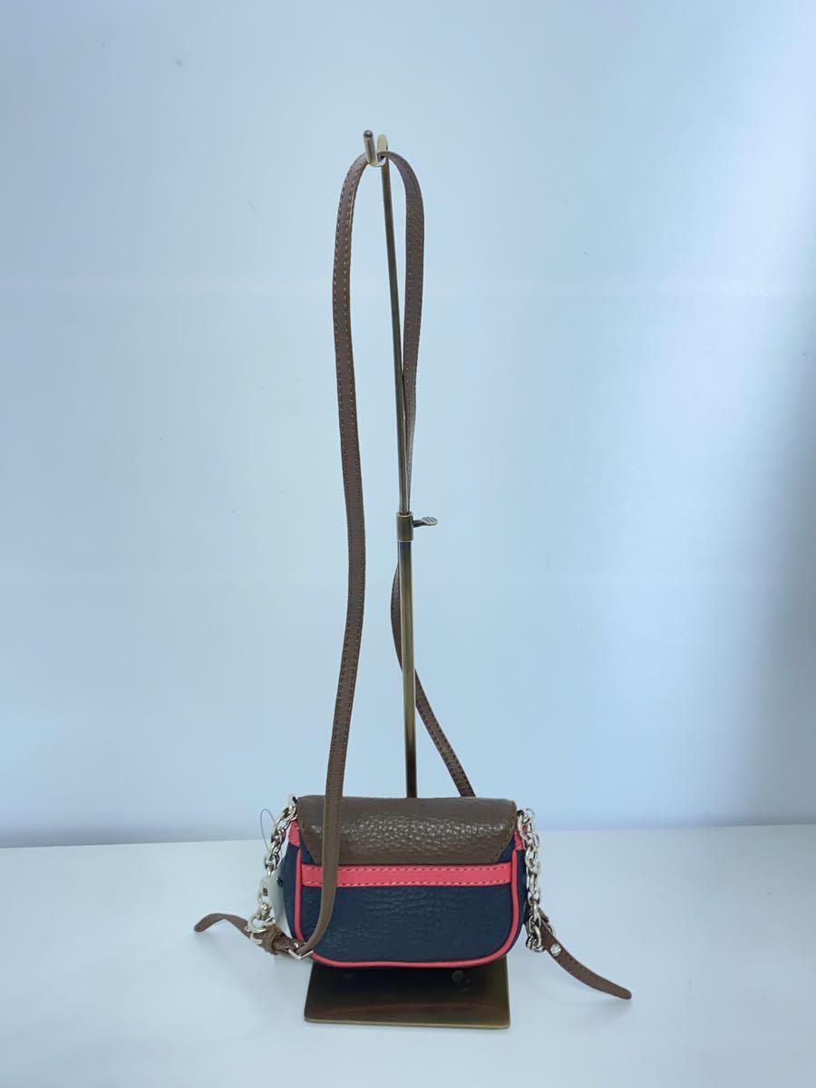 MARC BY MARC JACOBS◆ショルダーバッグ/レザー/NVY_画像3