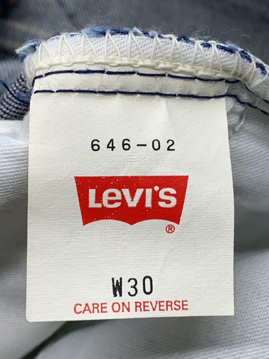 Levi’s◆オレンジタグ/ストレートパンツ/30/コットン/IDG/646-02_画像5