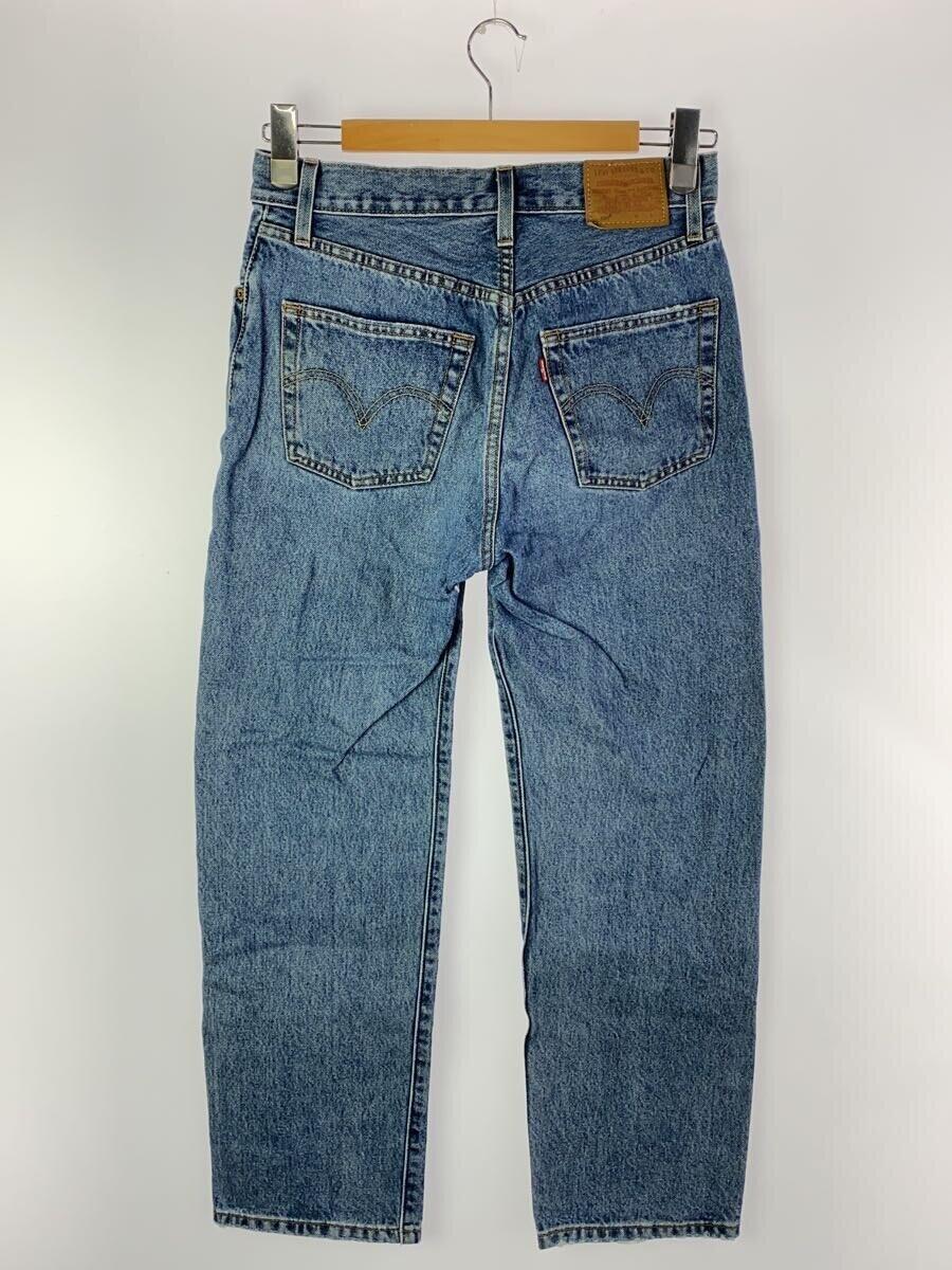 LEVI'S PREMIUM◆ストレートパンツ/27/コットン/BLU/無地/5370-0000_画像2