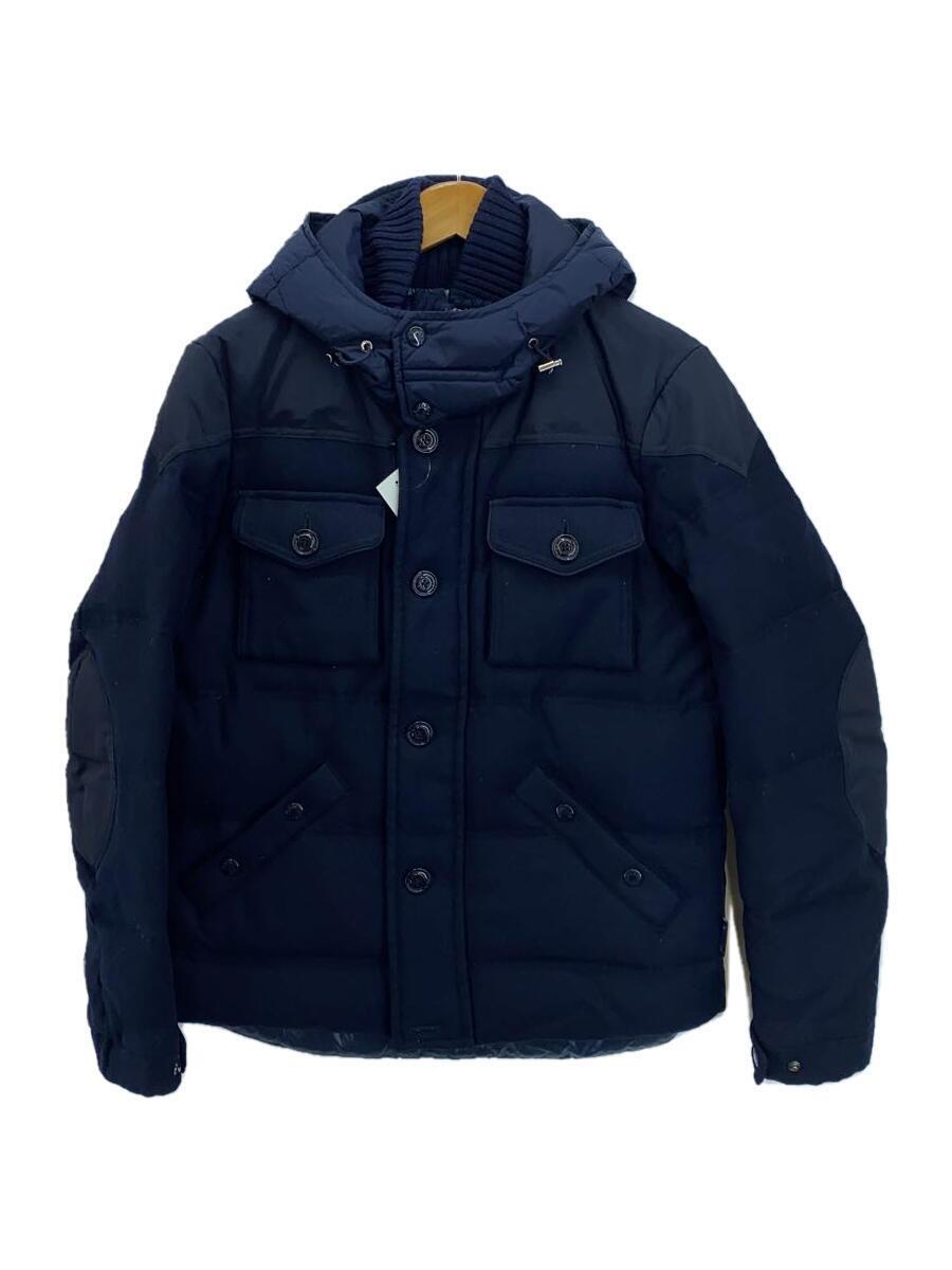 MONCLER◆REPUBLIQUE GIUBBOTTO/ダウンジャケット/1/ウール/NVY/132-091-41911-80_画像1