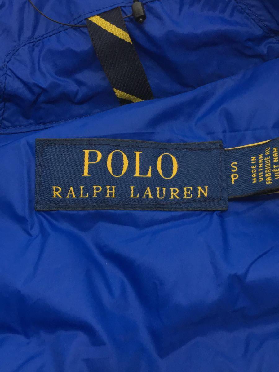 POLO RALPH LAUREN◆ダウンジャケット/S/ポリエステル/BLU_画像3