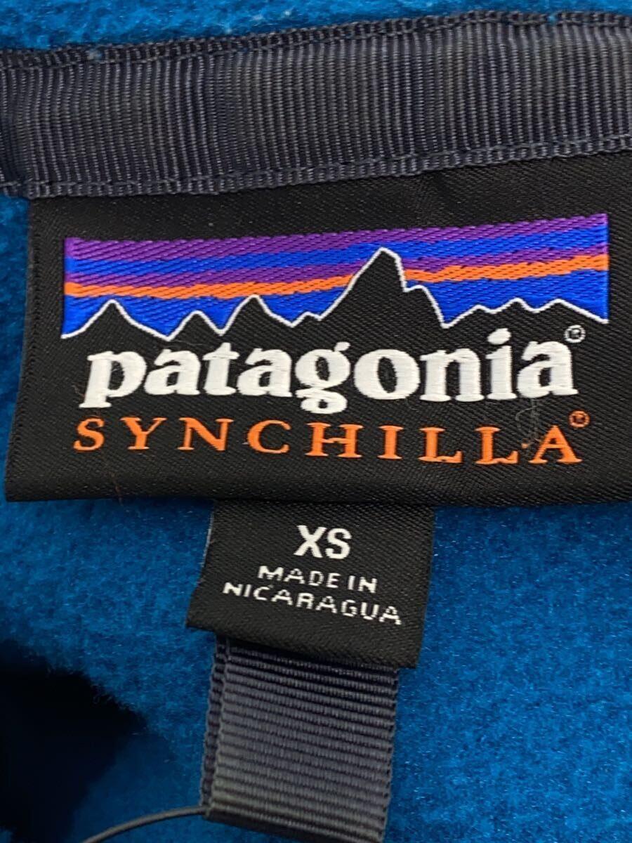 patagonia◆SYNCHILLA SNAP-T Hoodie/フリースジャケット/XS/ポリエステル/BLU/25461FA15_画像3