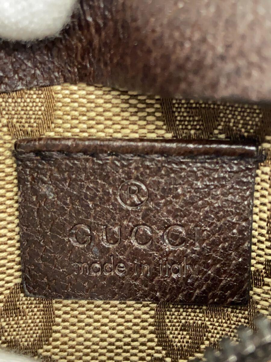 GUCCI◆ウエストバッグ_GGキャンバス/キャンバス/BRW_画像5