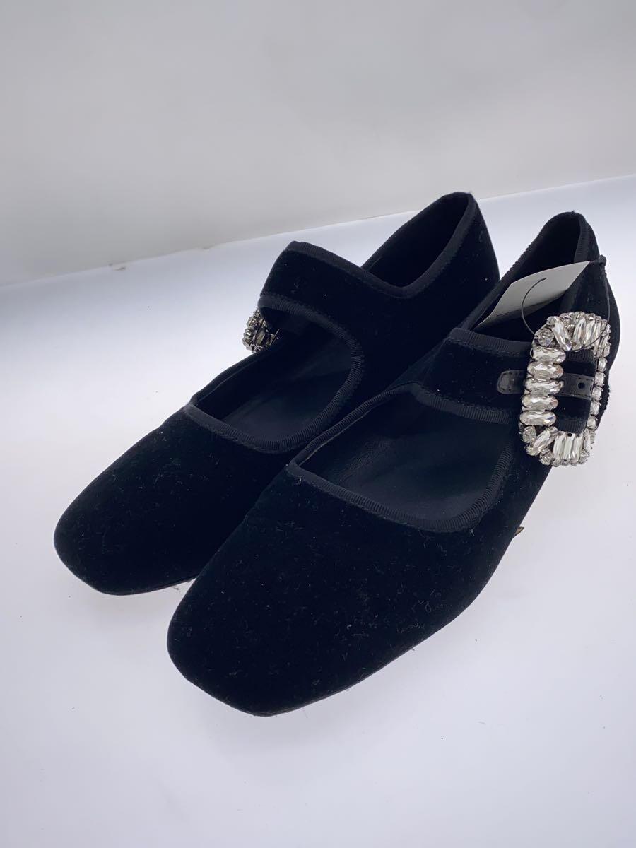 Roger Vivier◆パンプス/39/BLK/ベロア_画像2