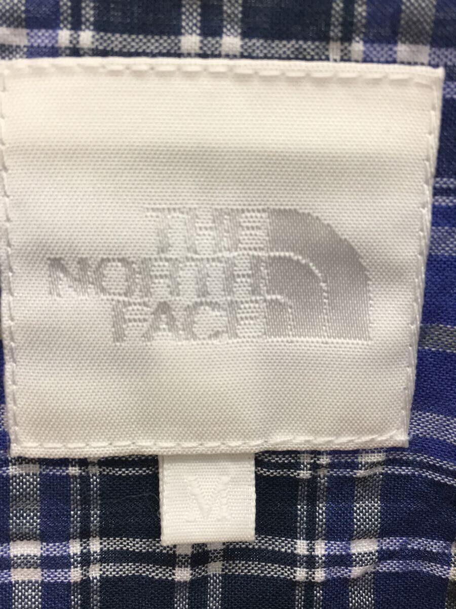 THE NORTH FACE◆半袖シャツ_NR21538/M/コットン/NVY/チェック_画像3