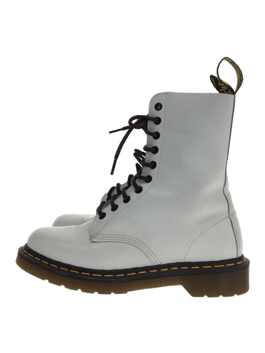 Dr.Martens◆レースアップブーツ/UK5/WHT/レザー/1490/10ホール_画像1