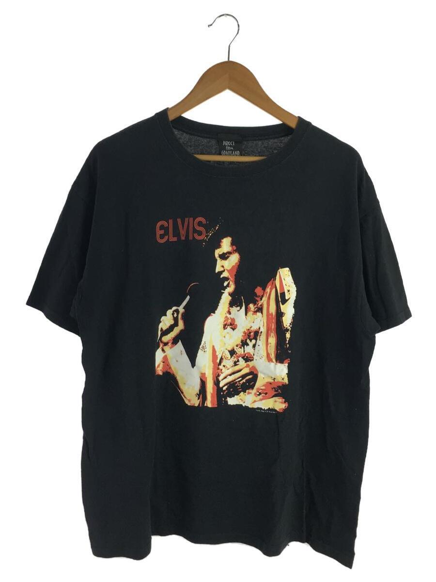 DIRECT FROM GRACELAND/Tシャツ/XL/コットン/BLK