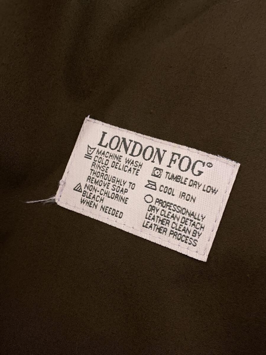 London Fog◆コート/42/-/KHK/無地_画像4