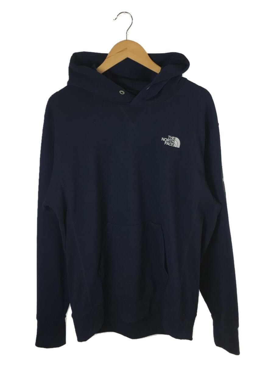 THE NORTH FACE◆SQUARE LOGO HOODIE/XL/ポリエステル/ネイビー